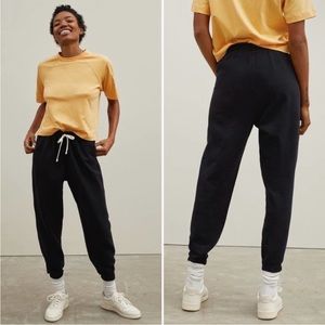 Everlane The Track Jogger Sweatpants Black Size Small